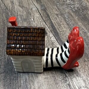 Wizard of Oz Ruby Red Slippers & House Magnetic Salt & Pepper Shakers